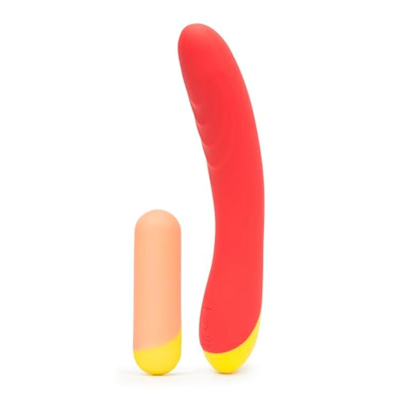 ROMP Hype Quiet G Spot Vibrator & Riot Powerful Massage Bullet Vibrator - Female Sex Toys Bundle