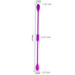 Double Ended Vibrator with 12 Vibration Settings and Rechargeable Double Penetration Design