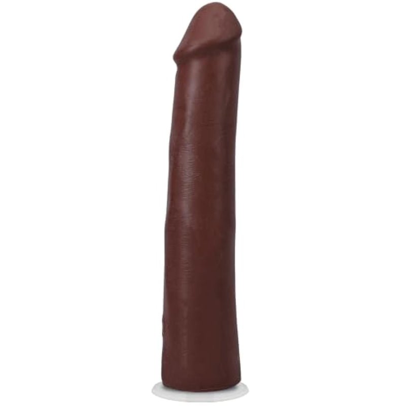 Doc Johnson The Realistic Dildo - 9 Inch ULTRASKYN Dong with Removable Vac-U-Lock Suction Cup - F-Machine and Harness Compatible Dildo - for Adults Only, Chocolate