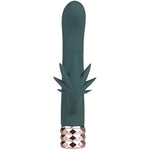 Kusha Crystal Gems Usb Rechargeable 10-Function G-Spot Rabbit-Style Vibrator - Gray