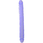 Double Ended Dildo,15.4 Inch Purple Double Sided Dildos,Flexible Crystal Sex Toys For Women,Men,Anal,G Spot