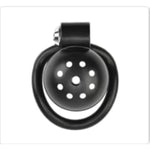 Male Chastity Device Tease Locked Cock Cage Penis Exercise For Men(Black With Chain)