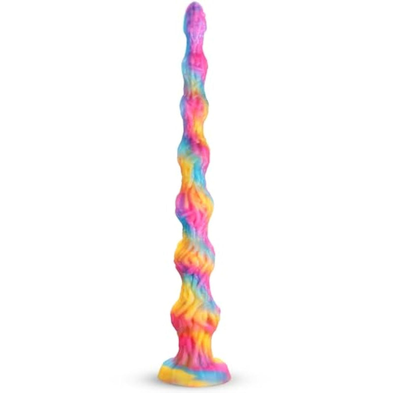 Super Long Monster Knot Dildo - 17.7" Huge Anal Plug, Soft Liquid Silicone Prostate & G-Spot Massager With Strong Suction Cup, Fantasy Dildo For Men And Women, Adult Sex Toys For Anal Training