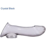 Transparent Men'S Exercise Bondage Dildo Sleeve Extended Thin Penis Sleeve For Male Enhancement And Enlargement Sex Toy