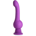 Sex Shaker Silicone For Men, Women, & Couples. Rechargeable, Waterproof And Powerful Gyrating Dildo, 1 Piece, Purple.
