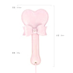 Premium Satin Leather Paddle With Bow, 29 Cm Long-Usrb30 (Pink)