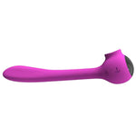 Ultimate Bendable Vibrator - Dual Stimulation G-Spot And Clitoris Pleasure - 8 Vibration Modes, 3 Flickering Speeds - Rechargeable Silicone Toy - Customizable Shape - Expert Oral Sex Partner