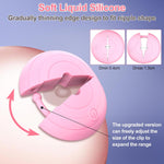 Nipple Vibrator & Clamps, 10 Vibration Modes, Silicone BDSM Toy for Couples