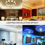 32.8 Feet RGB Waterproof LED Strip Light SMD 44 Key Remote 12V DC Power Kit 5050