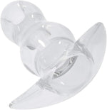 3-Piece Transparent Hollow Anal Plug Set with Douche & Dilator Function