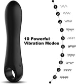 Mini Bullet Vibrator for Women, 10 Vibration Modes, G-Spot & Clitoral Stimulator