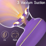 3-in-1 Clitoral Stimulator – Suction, Tongue-Licking & Vibration for Women