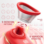 Sucking Vibrator with 9 Modes, Tongue Licking & Clitoral Suction for Women