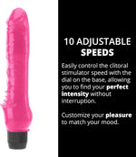 Slim Pink Thrusting Vibrator – Realistic Waterproof Stimulator for G-Spot & Clitoral