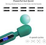 Wand Vibrator & Clit Stimulator with 10 Patterns, 4 Speeds for Women's Pleasure.