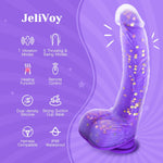 9.25" Thrusting Dildo Vibrator – Heated, Remote-Controlled, Suction Cup Toy