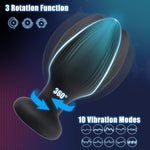 Remote Control Fox Tail Anal Plug – 10 Vibration & 3 Wiggling Modes for Role Play