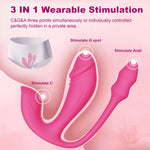 3-in-1 Wearable Vibrator – G-Spot, Anal Plug & Panty Toy with App & Remote