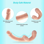 Flexible Double-Ended Dildo – Realistic Strapless Strap-On for Couples & Solo Play