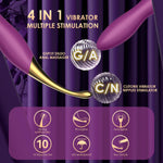 High-Frequency Clitoral & G-Spot Vibrator – Dual-Head Silicone Massager for Women