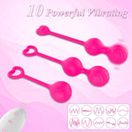 G-Spot Vibrator with 10 Vibration Modes & Remote, Waterproof Silicone, Rose