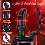 Rechargeable Prostate Massager – 10 Vibration & 3 Tapping Modes, Remote Control