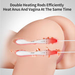 Heating Rods for Male Masturbators - Double Pocket Pussy Warmer for Sex Dolls