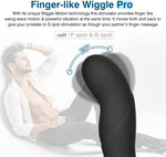 Wiggle Motion Prostate Massager Anal Plug, Vibrating Male Anal Sex Toys for Men Women Couples Adult Sex Pleasure, Remote Control Anal Toy Vibrator Stimulator Butt Plug for P spot & G spot Play