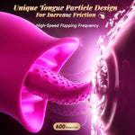 Rose Tongue Vibrator – 8 Mode Clitoral & Nipple Stimulator for Women & Couples