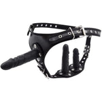 Strap On Dildo With Bondage Harness Belt Sex Toys, Strapon 3 Removable Silicone Dildos Consoladores, G-Spot Stimulator Strap On Harness For Women & Lesbian Dildo Harness Silicone Sex Toys