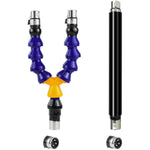 Sex Machine Attachments,3Xlr Connector Double Head Flexible Extention Rods,9.8Inch/25Cm Extend Tube,Extend Dildos Adapter For Automatic Thrusting Sex Machine