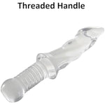 Simulated Sword Dildo, 12 In Large Crystal Prostate Massager, Anal Expander Training Masturbation, Butt Plug Sex Toy For Men And Women