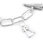 Metal Handcuffs With Keys For Cosplay Police, Play Toy Metal Handcuffs Party Supplies Costume Accessories, Handcuffs Prop Dress Ball Party (Silver) (Silvery)