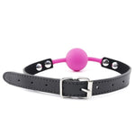 Silicone Sex Gag For Sm Games - Bondage Toys Open Mouth Sm Gag Muzzles - Bdsm Restraints Bondage Ball Gag For Sex Games (Fushia)
