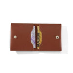 Men'S Privacy Condom Case Organizer Metal Snap Closure Elegant Gift Xl Extra Large (Camel)