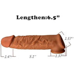 6.3'' Penis Sheath Male Penis Sleeve Girth Reusable Extender Enlarger Enhancer Male Cock Girth Enlarger Extension Sex Toy For Men