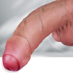 11'' Realistic Uncut Foreskin Big Dildo – Huge Thick Dildo With Strong Suction Cup For Hands-Free Play, Skin-Like Silicone Dildos, Lifelike Curved G-Spot & Anal Adult Sex Toys For Women Men