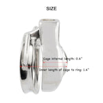 Male Short Sissy Chastity Device Base Ring Attachable Belt Stainless Steel Men'S Virginity Lock J13840 40Mm