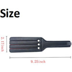 Studded Spanking Paddles, 9.25 Inch Studded Rubber Bondage Paddle Black Studded Design Sensual Sex Leather Bondage Fetish Faux Leather Spanking Paddle Bondage Adult Sex Toy For Sex Play,Black