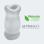 Doc Johnson The Super Sucker - ULTRASKYN Masturbator - Pocket Pal - Open-Ended Stroker - Proudly Made In America - Frost