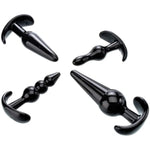 4 Piece Anal Plug Kit, Beginner To Advanced Butt Plug Set With Smooth Ribbed Bubble And Ball Plugs, Soft Flexible Tpe, Flared Safety Base, Perfect For Training And Pleasure, Adult Anal Toy