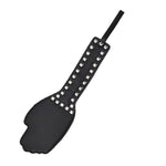 Leather Whip Flogger Spanking Rivets Black Hand Slap Paddle For Adults Bdsm Punishment Couples Bondage Props Sex Toys