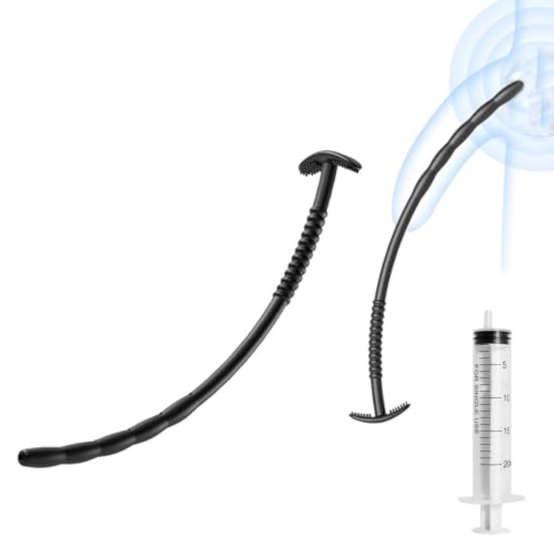 Silicone Penis Plug Dilators Male Sex Toy, Urethra Sound Penis Toys Chastity Device Men Sex Toy With Rinser, Penis Masturbator Sex Toys - Catheters & Sounds, Penis Stretcher Trainer Adult Toys For Men
