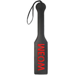 Meow Spanking Paddle, 12.6Inch Faux Leather Sex Sm Toys For Adults Bdsm Play, Black