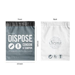 Condom And Tampon Disposal Bags - 50 Bags | For Discreet Disposal Of Tampons And Condoms | Bathroom Trash Bag