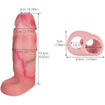 Glans Exposed Penis Sleeve With Cock Ring Sex Toy, Cock Sleeve Extender Cover, Soft Silicone Penis Enlarger For Couples,Cock Enlarger Sex Toys For Men