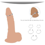 Stainless Steel Ring Cock Ring 6 Metal Foreskin Retention Rings Sex Toy For Men Delay Ejaculation Potency Increase