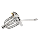 Chastity Cage Male With Silicone Urethral Dilator, Stainless Steel Chastity Devices Sex Toys For Men, Cock Cage Sm Bondage For Couples (45Mm)
