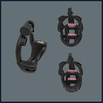 Male Chastity Lock Cb Kit, Cock Cage Double Lock Design Chastity Lock Breathable,55,S