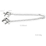 Nipple Clamps, Adjustable Metal Breast Clip With Chain And Flat Clip Head Bondage Restraints Fantasy Sm Sex Toys For Women